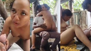 Malayalam Tamil Babe Blowjob – Outdoor Sex With Bf